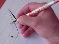 How to Write Copperplate (The Letters A and a)