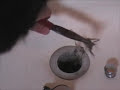 Cleaning a Bathtub Drain with a lift-and-turn stopper