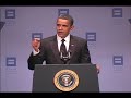President Barack Obama delivers the keynote address at the 13th annual Human Rights Campaign National Dinner