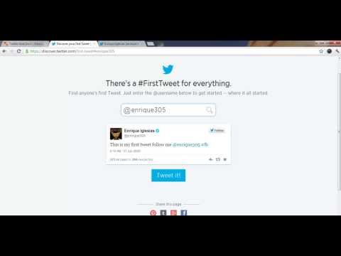 how to discover first tweet