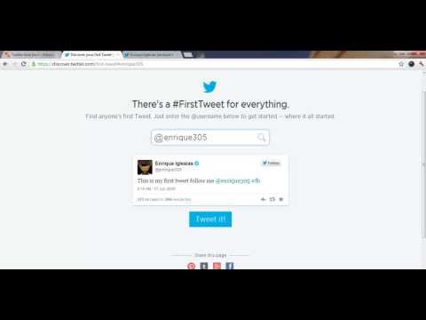 how to discover first tweet