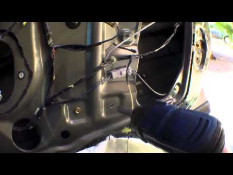 DIY How to replace install front passenger window regulator motor 2004 Honda Pilot