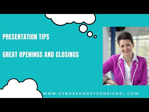 how to provide closure in a speech