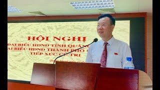 Đại biểu HĐND tỉnh và thành phố tiếp xúc cử tri phường Quang Trung