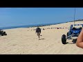 Trophy truck massive air at Silver Lake, Michigan