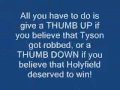 2010-05-24 | Mike Tyson Vs Evander Holyfield ~> Was it a fair fight? ()