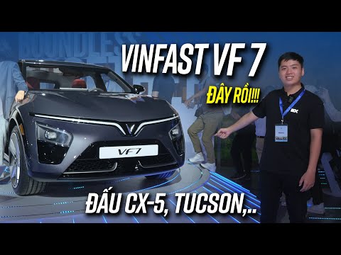 VF7 là mẫu xe đẹp nhất dải sản phẩm VinFast! Tầm di chuyển 450 km, đấu CX-5, Tucson,...