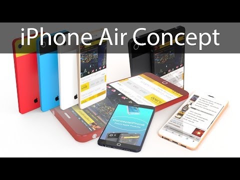redmondpie - New amazing iPhone Air concept from brightknight08 ( Video by Ran Avni ) shows all-new design, new buttons, option to customize the colors of the iPhone, 4.6...