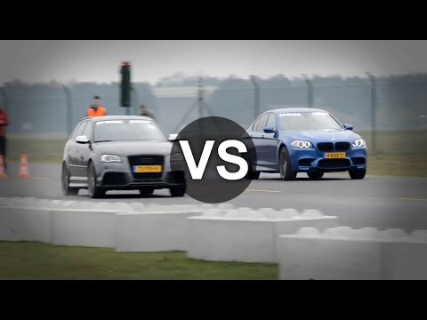 Audi RS3 Vs Corvette C6, BMW M5 F10 Drag Race