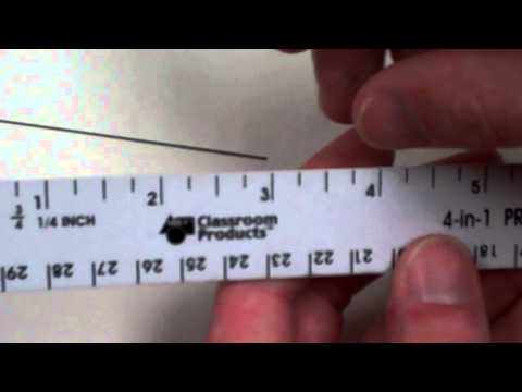 how to measure to the nearest half inch