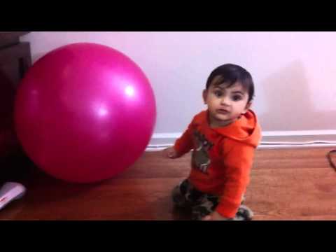 Aari playing with ball hd