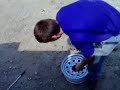 How to change a landrover tyre