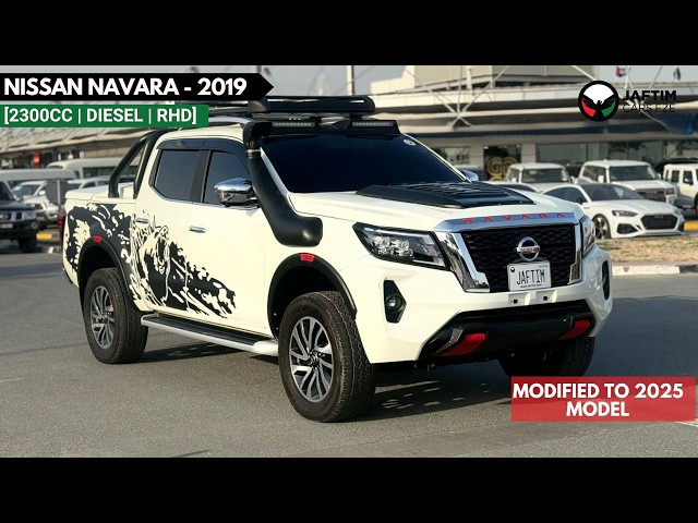 Nissan Navara MODIFIED TO 2025 MODEL | 2019 | 2.3L DIESEL ENGINE | AT | RHD | 360 VIEW CAMERA | BONNET SCOOP video