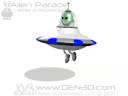 Alien flying saucer kid