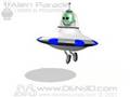 Alien flying saucer kid