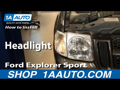 How To Install Replace Headlight Ford Explorer Sport Trac 01-05 1AAuto.com
