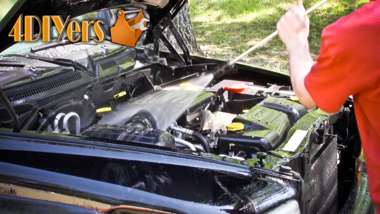 4DIYers Time Lapse Washing Engine Bay