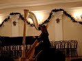 harp and girl