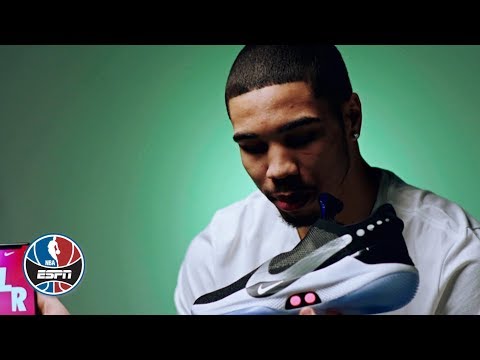 Video: Jayson Tatum talks Nike Adapt BB auto-lacing sneakers, Celtics’ road to the playoffs | NBA Countdown