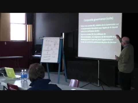 GOUVERNANCE - Conférence présentée à l'Université populaire Hochelaga-Maisonneuve du 2009-01-20. Les cours ont lieu le mardi après-midi, de 13h30 à 16h00, au iMusée, le mu...
