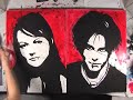 White Stripes Speed Painting by Max Neutra
