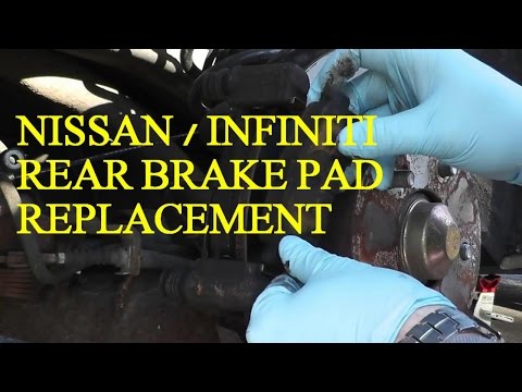 Nissan Maxima / Infiniti Rear Brake Pad Replacement
