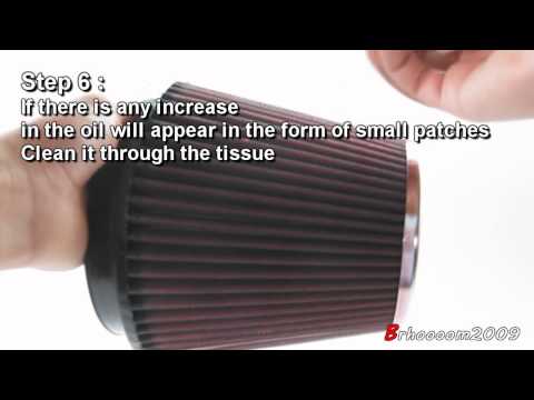 how to oil k&n panel filter