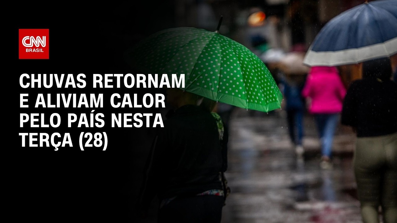 Previsão do tempo: Retorno das chuvas traz alívio nas temperaturas | CNN PRIME TIME