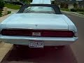 69 mercury cougar convertible muscle car  walk around