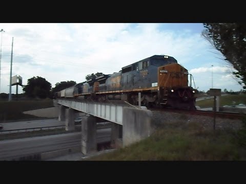 CSX locomotive - This is a video I made of the same CSX freight train crossing over interstate 4 bridge in Lakeland Florida then beating it to another location in Lakeland at...