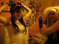 the average night in doing hair with Emma Dawn and Roo =D