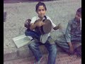 talented kid playing dumbak in valiasr tehran