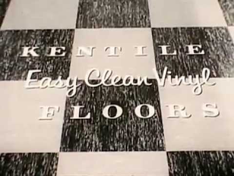 video-linktoworks-Vintage Old 1950's Easy Clean Kentile Vinyl Asbestos...
