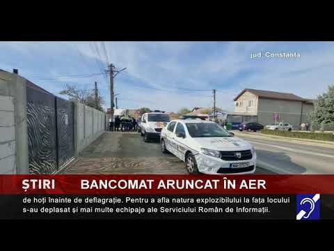 Bancomat aruncat în aer, în județul Constanța