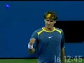 Federer's racquet trick show