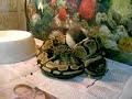 ball python feeding on a HUGE rat