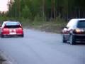 Street Racing   VW Golf MK3 VR6 vs Honda Civic CRX Turbo