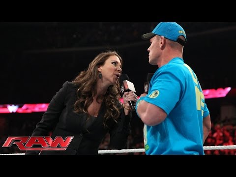 Stephanie McMahon ponders a WrestleMania without John Cena: Raw, March 2, 2015