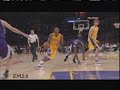 lakers vs kings 12/12/08.. kobe bryant 32 points. monster 2 handed dunk