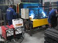 Mechanized MIG welding of 2pieces at the end of a rectangular tube[4 MIG welding heads].Maximum speed is around 5 pieces/min.