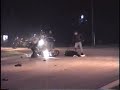 nasty motorcycle crash