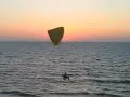 Sunset and Kyte at Gute - שקיעה ומצנח רחיפה בגוטה