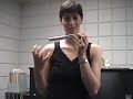 www.realfluteproject.com

flute lesson on resonating the flute for a beautiful sound. 
1. put the flute lower on the chin
2. roll out
3. resonate the entire flute by angling air into the tube.

many young players have a too tight, smile embouchure -- with the flute high on their lip and the hole almost entirely covered!  some were initially taught the coke-bottle methd of blowing straight across the hole.  this video addresses these problems.

this method is essentially what i learned from my studies with bradley garner, who teaches the lower-roll out-into the flute technique. the angling the air toward the crown idea was taught to me by alain marion. i remember several students in marion's class discussing how strange this seemed to us, and yet how pleased we were with the results.