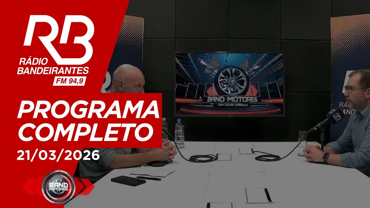 Band Motores na Rádio Bandeirantes | 21/03/2026