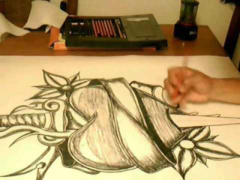 رسم بالفحم - الظل والظلال