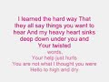 Sara Bareilles Love Song (With Lyrics)