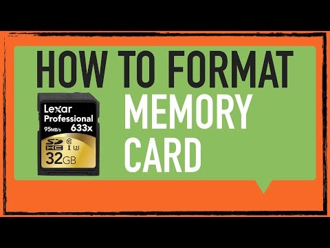 how to format sd card for camera