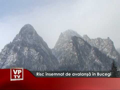 Risc însemnat de avalanşă în Bucegi