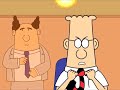 Go to www.babelgum.com to see all the new cartoons! www.dilbert.com by Scott Adams. RingTales presents Dilbert Animated Cartoons. Deep Thoughts and Payroll Management. In Deep Thoughts, The Boss says, 'If the water company can pipe water to my house why can't the the toothpaste company do the same? The toothpaste factory should have a pipe to every home so you can turn a faucet. And don't even get me started about pudding!' Dilbert says, 'meteor meteor meteor meteor' In Payroll Management, Dilbert, Squirrels, Boss, Dilbert says I found a family of squirrels living inside our legacy system they control our payroll database they're making demands Squirrel says leave the acorns and no one will get their deductions increased