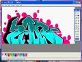 Como hacer graffiti En MSpaint? how to do Graffiti on paint?